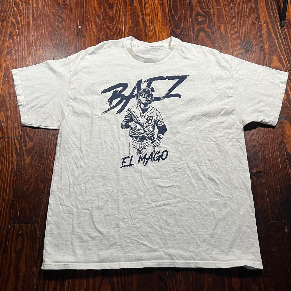 American Vintage XL El Mago Graphic Tee White Regular